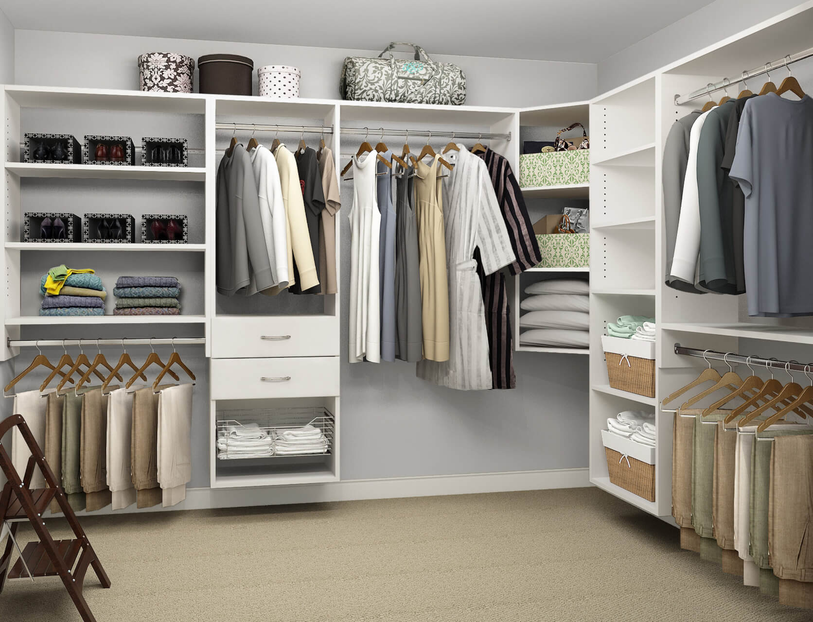 Beautiful On Budget 11 Expert Closet Organizer with Drawers