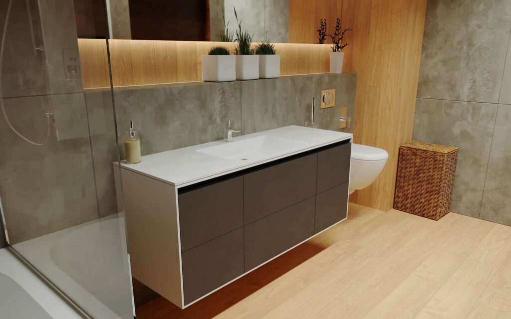 Beautiful On Budget 3 Rines Design Custom Vanities in Indianapolis