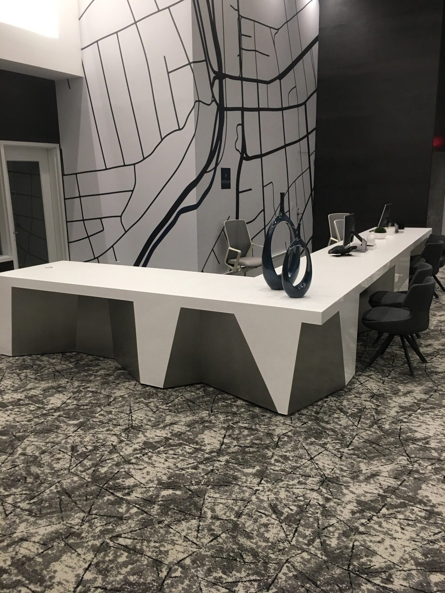 Gallery 10 Custom reception desk by RInes Design