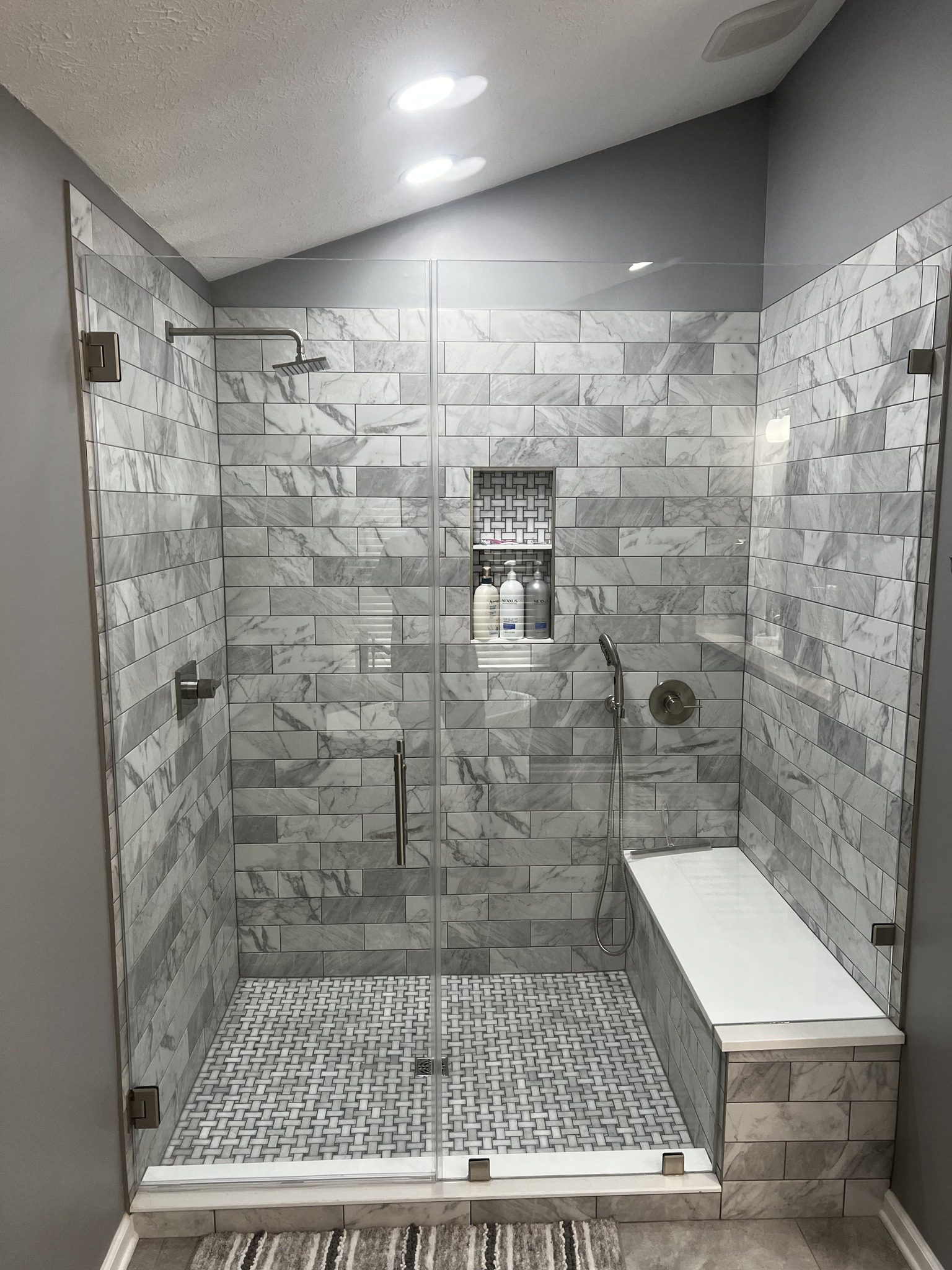 Gallery 19 Custom tiled shower and remodel by Rines Design