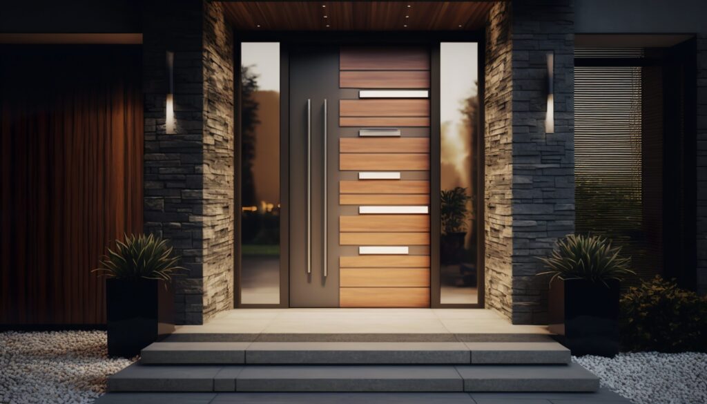 Custom Interior & Exterior Doors 6 A beautiful modern front door creates a good impression of the h
