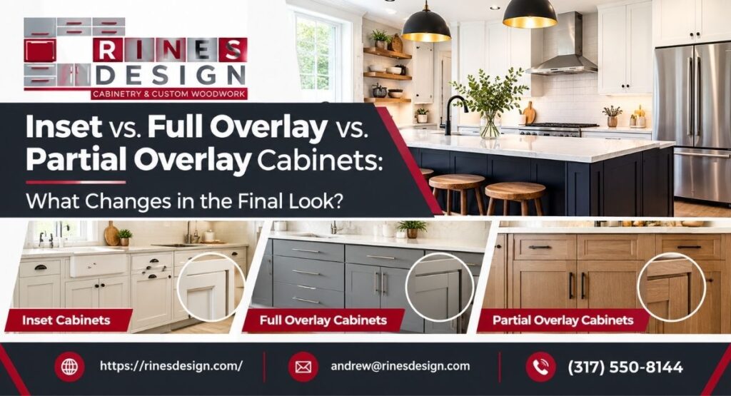 Inset vs Full Overlay vs Partial Overlay Cabinets: What Changes in the Final Look?